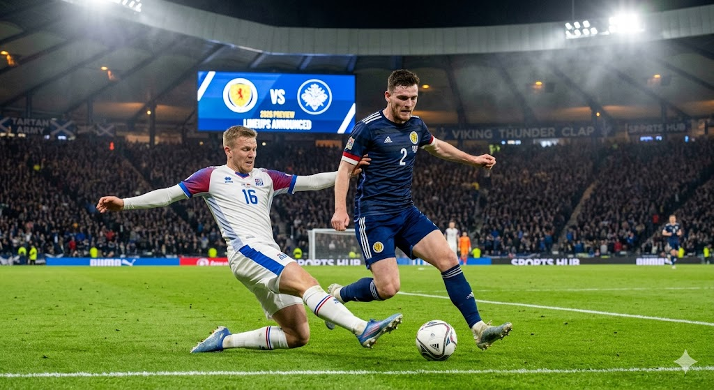 scotland national football team vs iceland national football team lineups